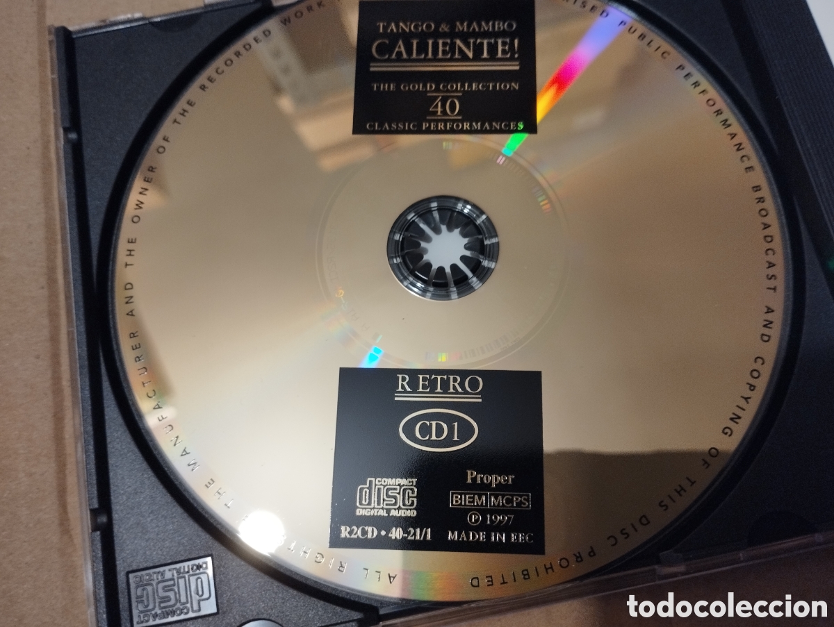 CDs de m&uacute;sica: TANGO & MAMBO CALIENTE! THE GOLD COLLECTION (2 CD) - Foto 4