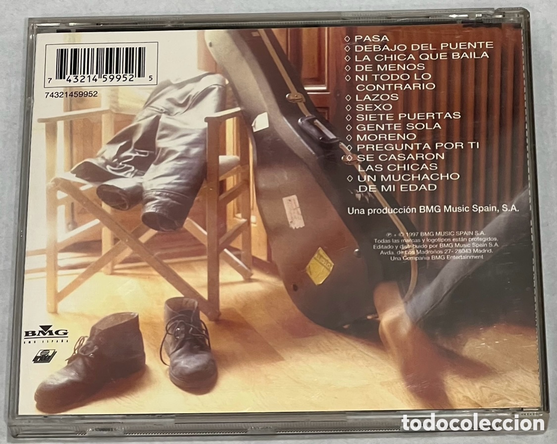 CDs de m&uacute;sica: CD. Pedro Guerra. &ldquo;Tan cerca de mi&rdquo;. 1997. - Foto 2