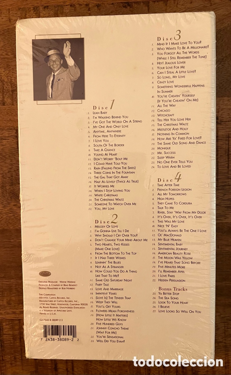 CDs de m&uacute;sica: Frank Sinatra &ldquo;Complete Capitol Singles Collection&rdquo; Boxset 4 cd&rsquo;s. Precintada - Foto 2