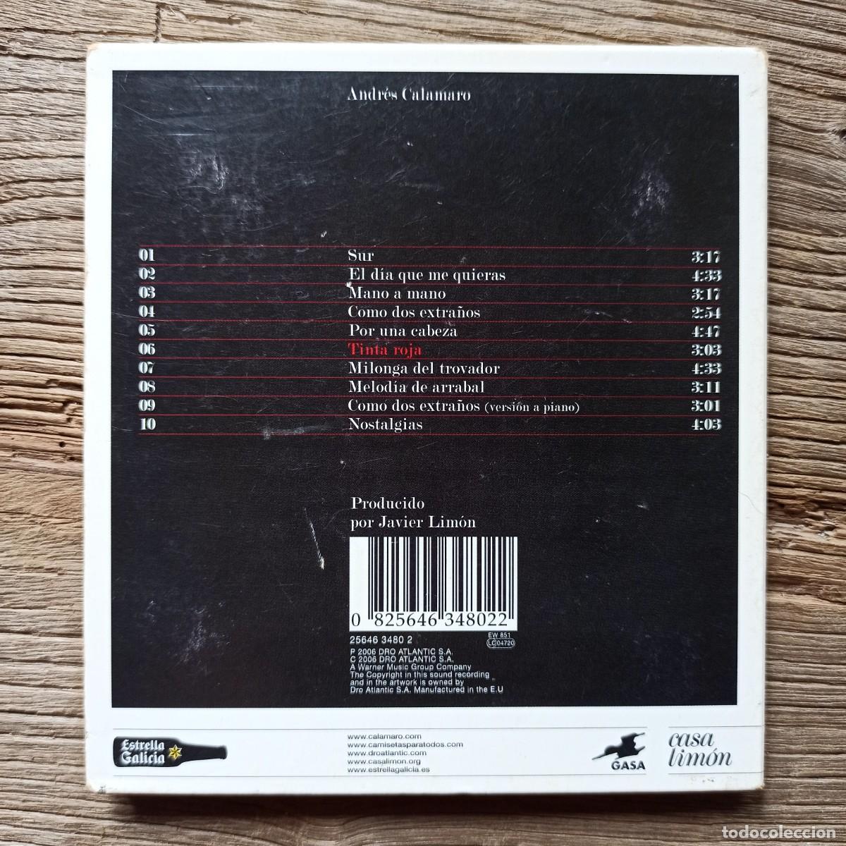 CDs de m&uacute;sica: CD Andr&eacute;s Calamaro &ndash; Tinta Roja - Foto 2