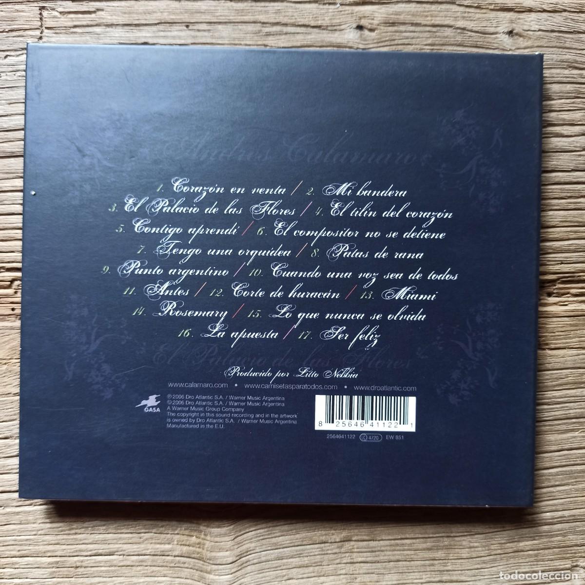 CDs de m&uacute;sica: CD Andr&eacute;s Calamaro &ndash; El Palacio De Las Flores - Foto 2