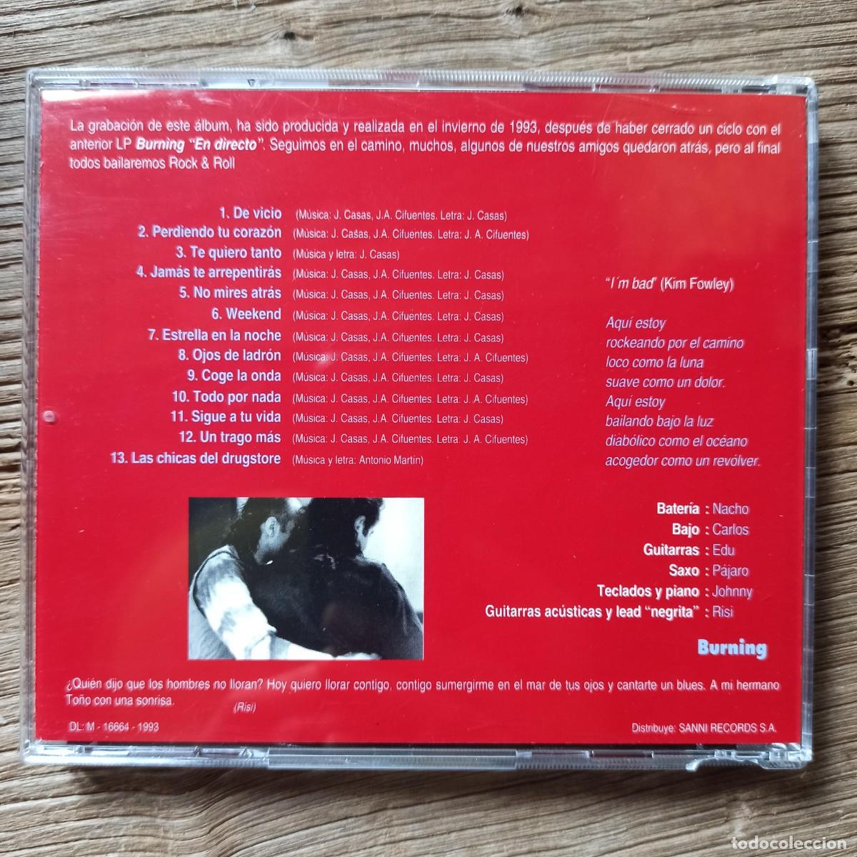 CDs de m&uacute;sica: CD Burning &ndash; No mires atr&aacute;s - Foto 2