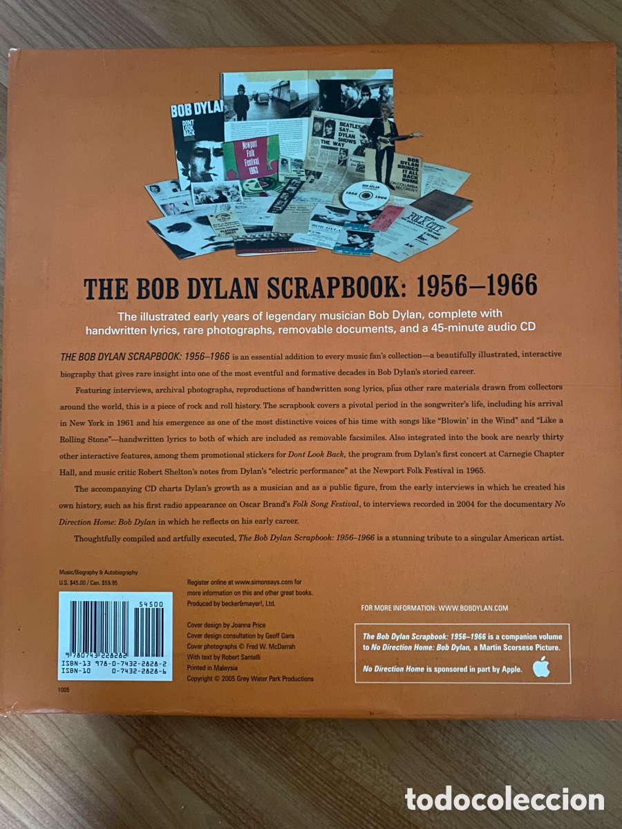CDs de m&uacute;sica: BOB DYLAN SCRAPBOOK 1956-1966 + CD - Foto 9