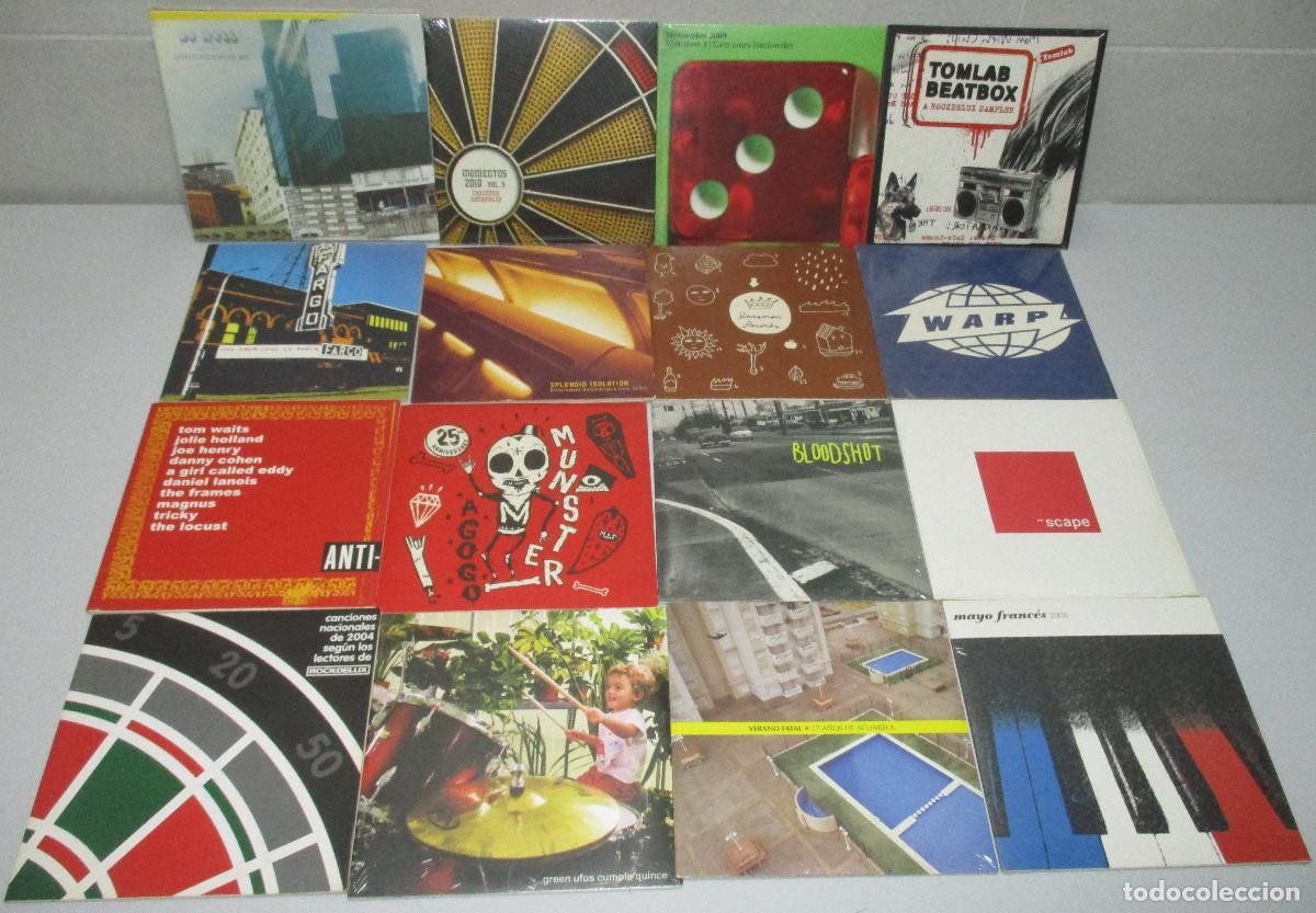 CDs de m&uacute;sica: Lote 16 CD ROCKDELUX, ROCK, POP, INDIE...