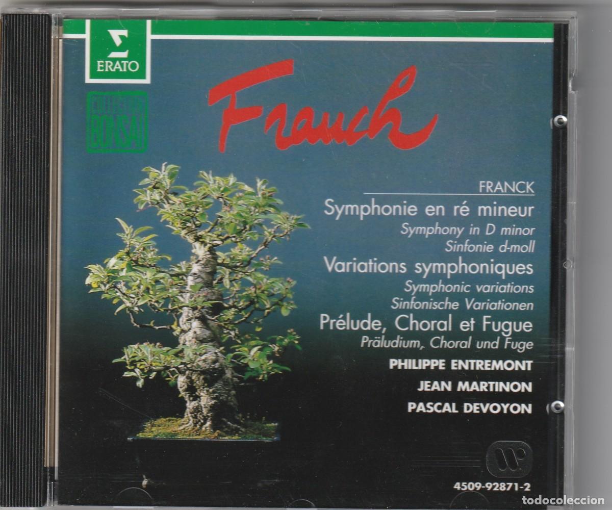 CDs de m&uacute;sica: CESAR FRANCK - SYMPHONIE EN RE MINEUR (CD ERATO) PASCAL DEVOTON - Foto 1