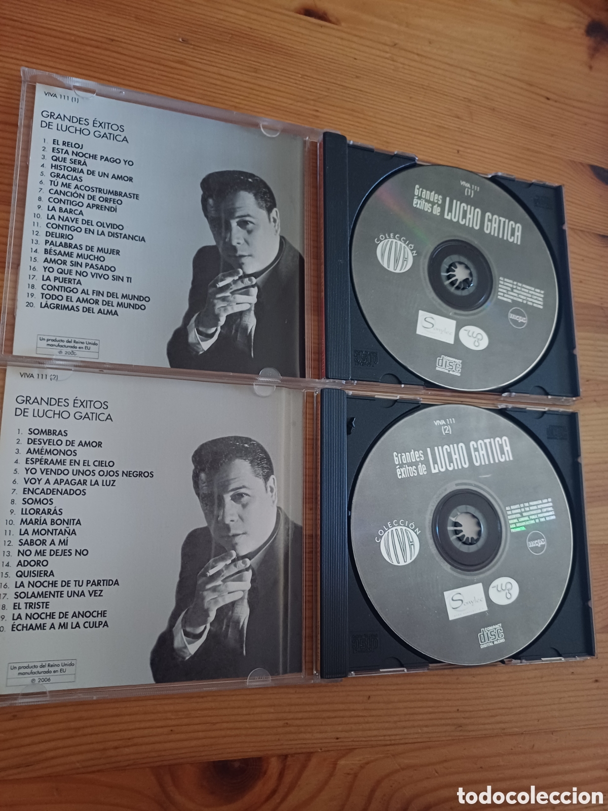 CDs de m&uacute;sica: Grandes &eacute;xitos de Lucho Gatica 40 canciones doble CD - Foto 3