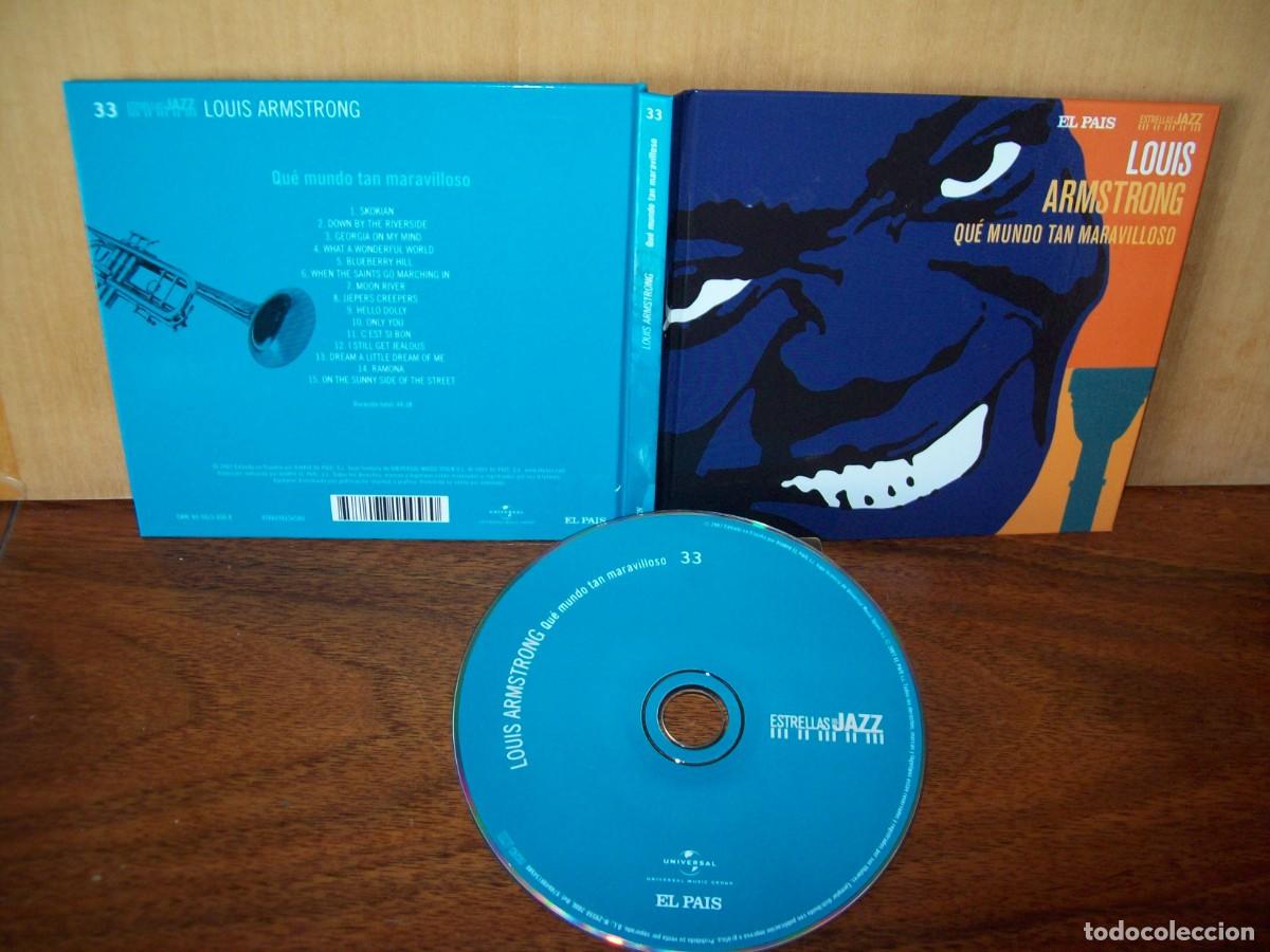 CDs de Musique: LOUIS ARMSTRONH - QUE MUNDO TAN MARAVILLOSO - CD TAPAS DE CARTON DURO CON LIBRETO EL PAIS