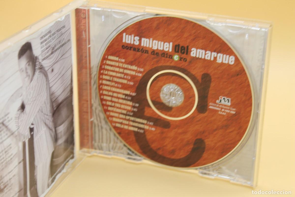 CDs de m&uacute;sica: LUIS MIGUEL DEL AMARGUE CORAZON DE DINERO CD - Foto 2