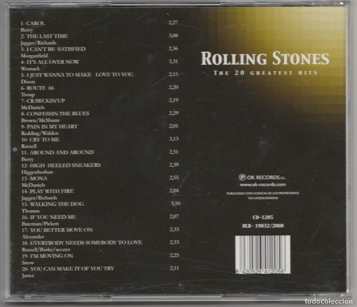 CDs de m&uacute;sica: CD - ROLLING STONES - THE 20 GREATEST HITS - Foto 2