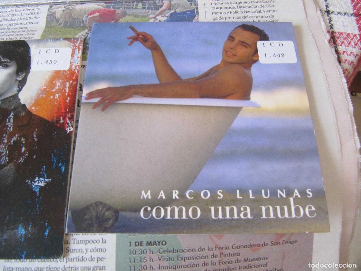 CDs de m&uacute;sica: CD SINGLE MARCOS LLUNAS - COMO UNA NUBE - Foto 1