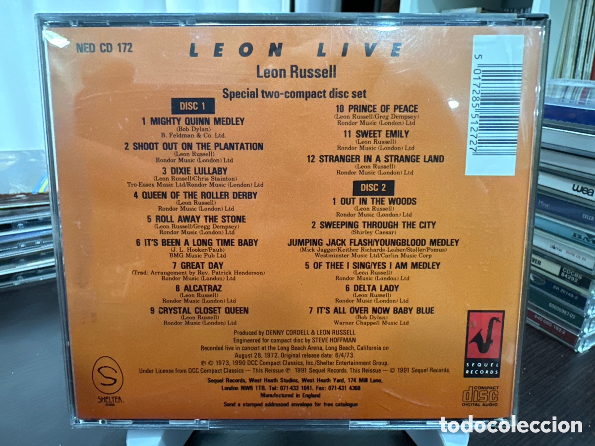 CDs de m&uacute;sica: Leon Russell - Leon Live (2xCD, Album) - Foto 2