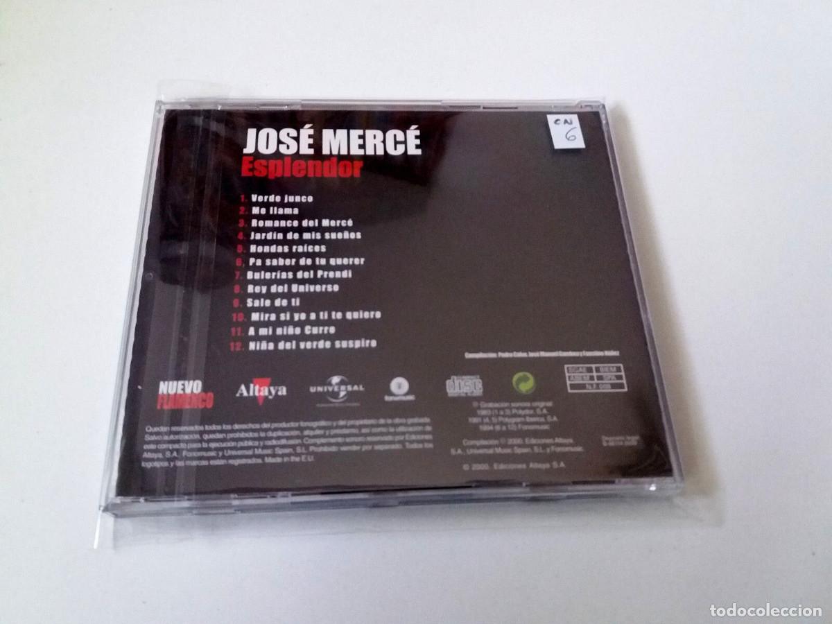 CDs de m&uacute;sica: JOSE MERCE &rdquo;ESPLENDOR&rdquo; CD 12 TRACKS COMO NUEVO - Foto 2