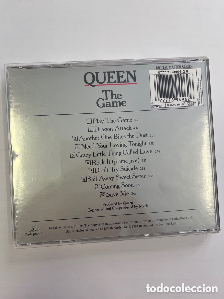 CDs de m&uacute;sica: QUEEN .The game. CD 1994 - Foto 2