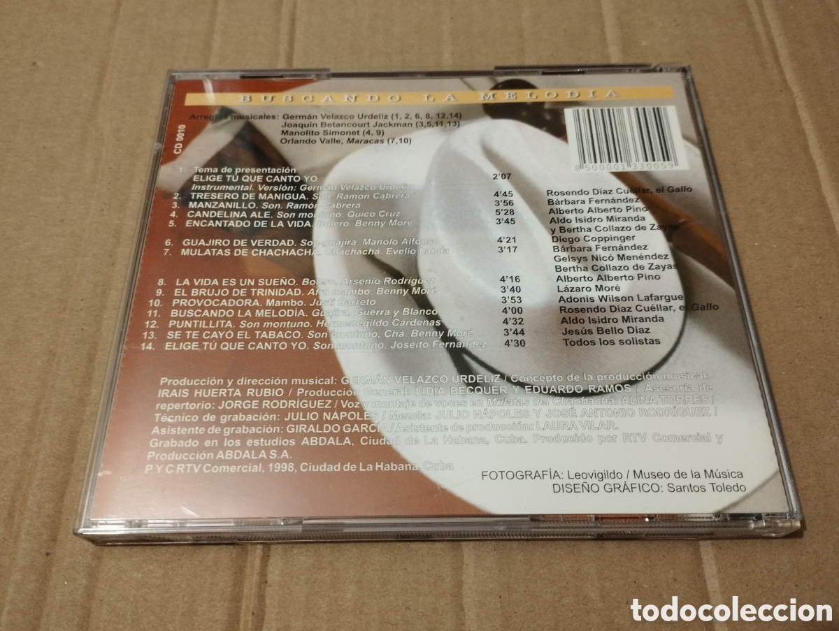 CDs de m&uacute;sica: A BENNY. BUSCANDO LA MELOD&Iacute;A (CD) - Foto 3