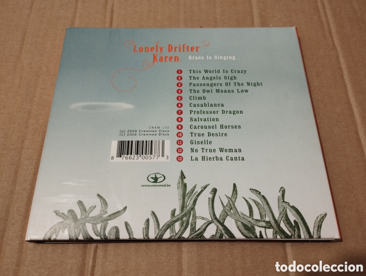 CDs de m&uacute;sica: LONELY DRIFTER KAREN. GRASS IS SINGING (CD) - Foto 3
