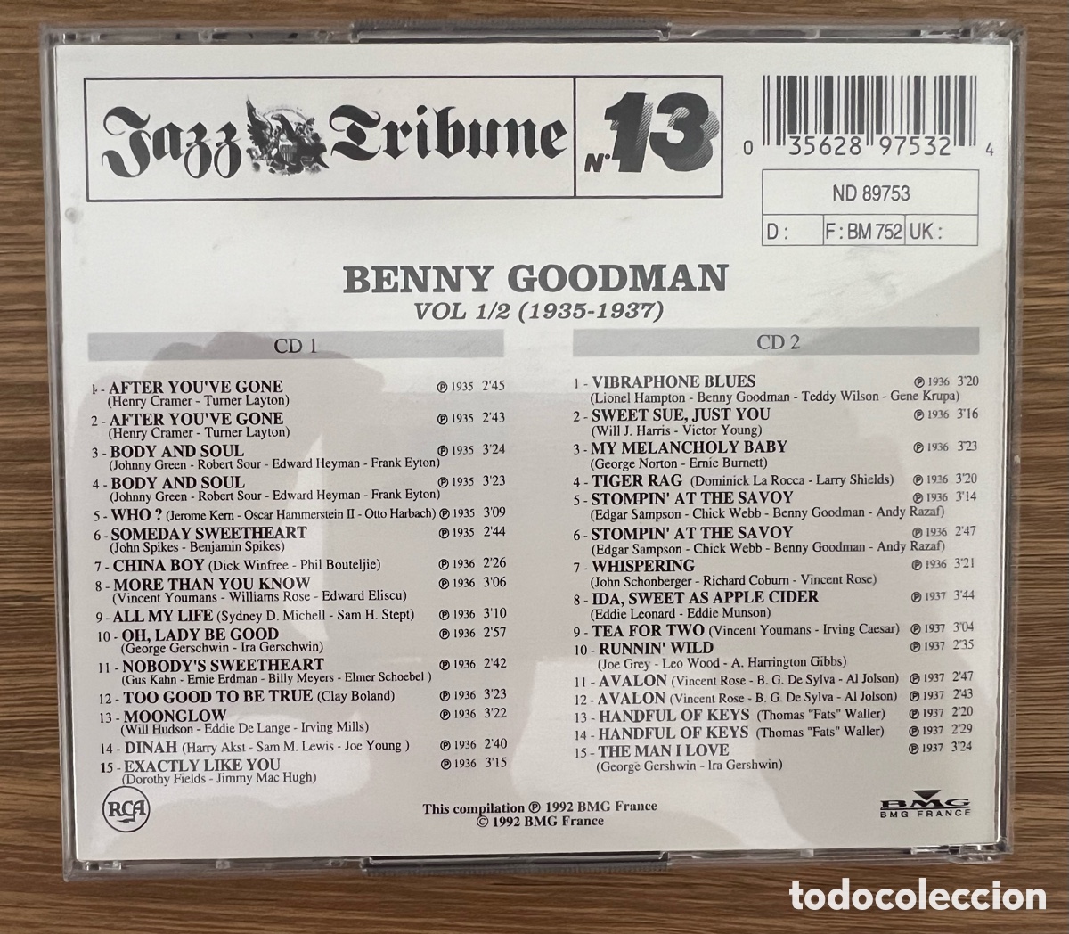 CDs de m&uacute;sica: Benny Goodman &ldquo;The Complete small combinations&rdquo; - Foto 2