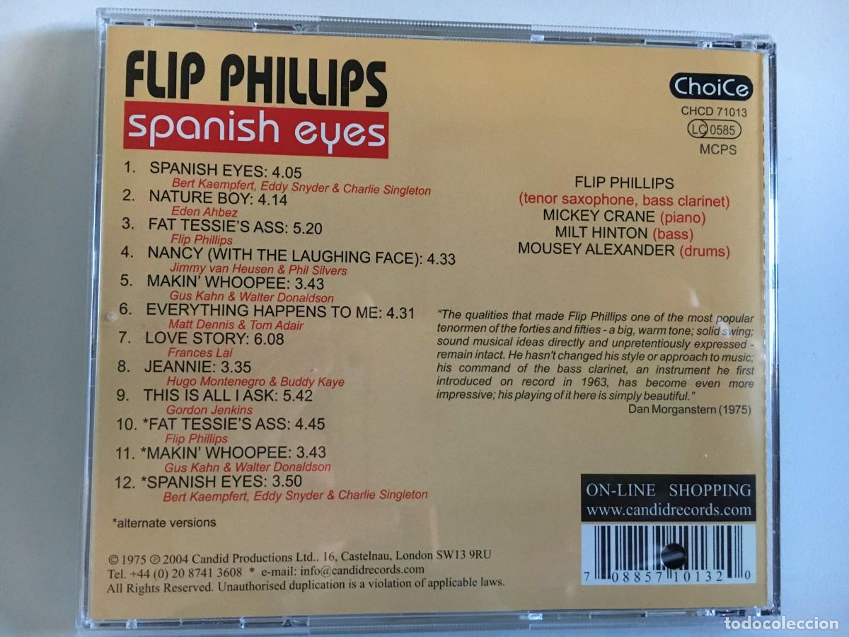 CDs de m&uacute;sica: Flip Phillips &ndash; Spanish Eyes - CD - Candid - Foto 2