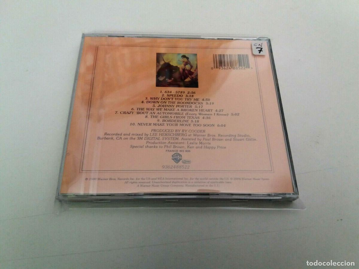 CDs de m&uacute;sica: RY COODER &rdquo;BORDERLINE&rdquo; CD 10 TRACKS COMO NUEVO - Foto 2
