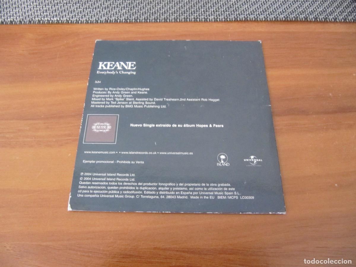 CDs de m&uacute;sica: KEANE - EVERYBODY&acute;S CHANGING - CD SINGLE PROMO CADENA 100 - Foto 3
