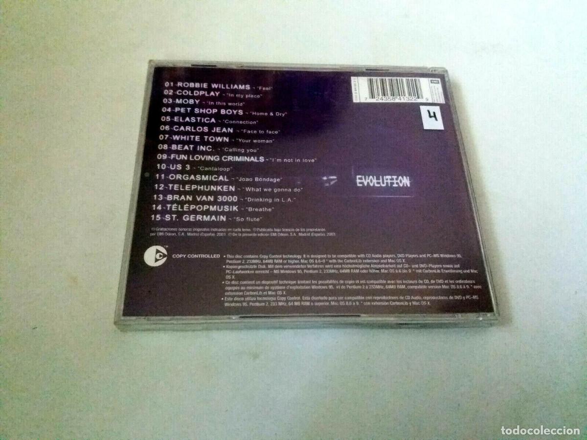 CDs de m&uacute;sica: CD &rdquo;EVOLUTION&rdquo; CD 15 TRACKS PRECINTADO SEALED COLDPLAY MOBY PET SHOP BOYS - Foto 2