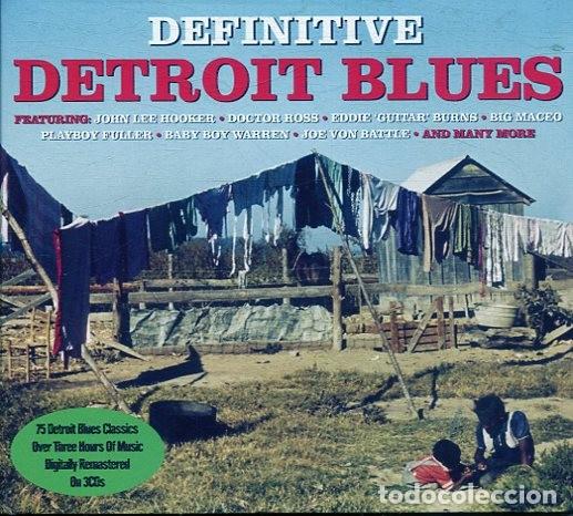 CD de M&uacute;sica: DEFINITIVE DETROIT BLUES (DIGIPACK CON 3 CDS 75 CANCIONES NOT NOW 2013)