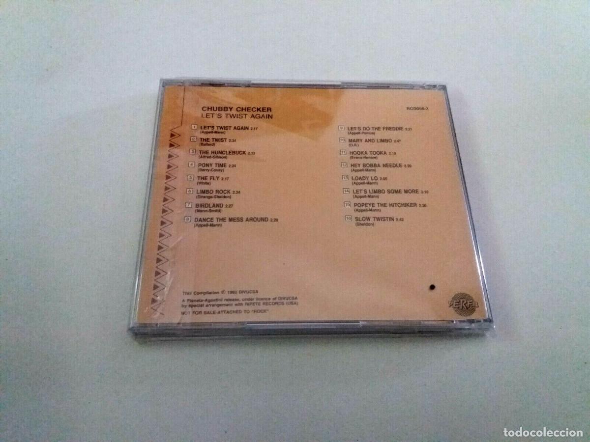 CDs de m&uacute;sica: CHUBBY CHECKER &rdquo;LETS TWIST AGAIN&rdquo; CD 16 TRACKS COMO NUEVO - Foto 2