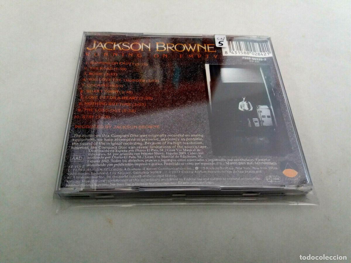 CDs de m&uacute;sica: JACKSON BROWNE &rdquo;RUNNING ON EMPTY&rdquo; CD 10 TRACKS COMO NUEVO - Foto 2