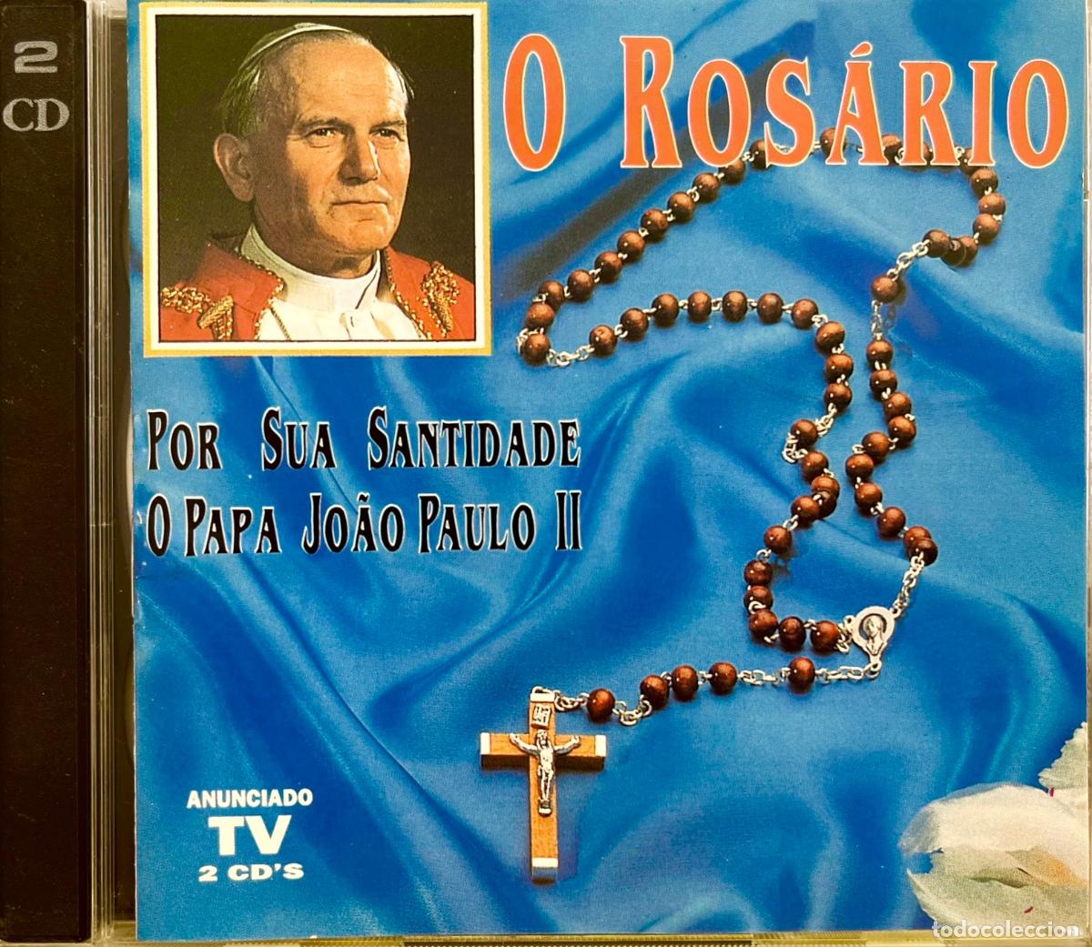 CDs de M&uacute;sica: O ROSARIO. POR SUA SANTIDADE O PAPA JOAO PAULO II. JUAN PABLO II. DOBLE CD FABRICADO EN PORTUGAL
