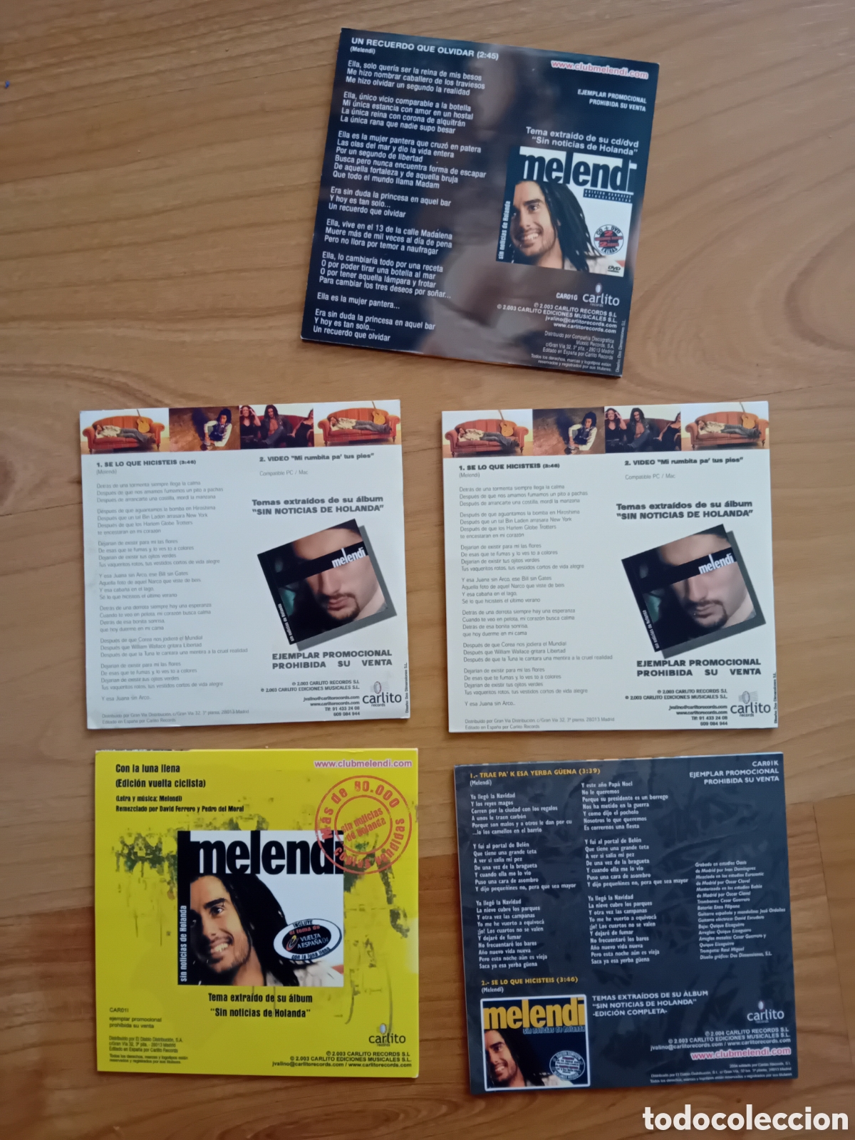 CDs de m&uacute;sica: LOTES 5 CD SINGLE MELENDI - Foto 2