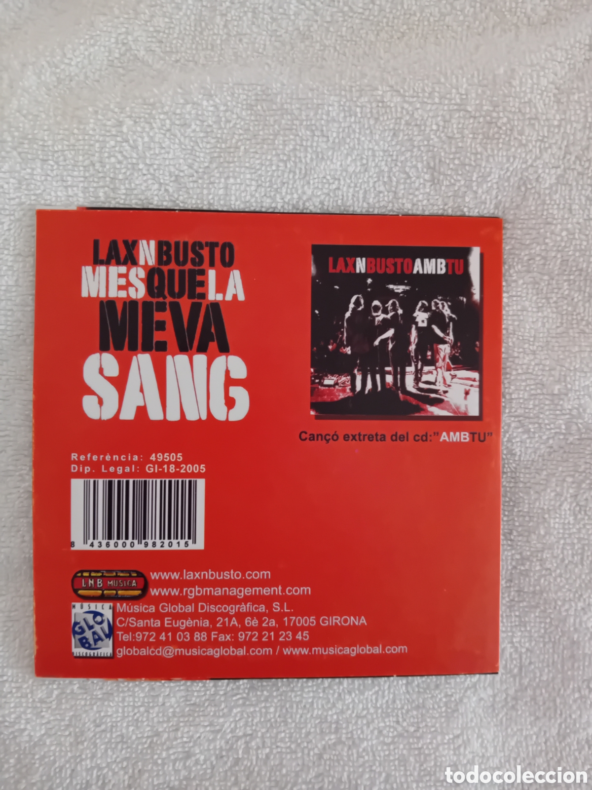 CDs de m&uacute;sica: LAXNBUSTO. MES QUE LA MEVA SANG - Foto 2