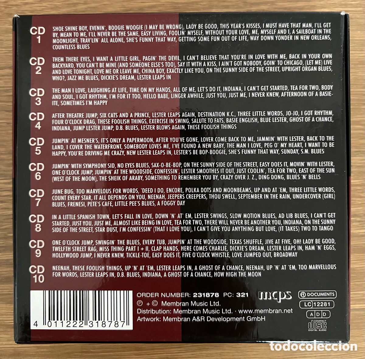 CDs de m&uacute;sica: Lester Young &ldquo;Lester Leaps In&rdquo; 10 cd set - Foto 2
