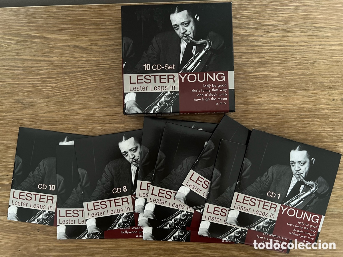 CDs de m&uacute;sica: Lester Young &ldquo;Lester Leaps In&rdquo; 10 cd set - Foto 3