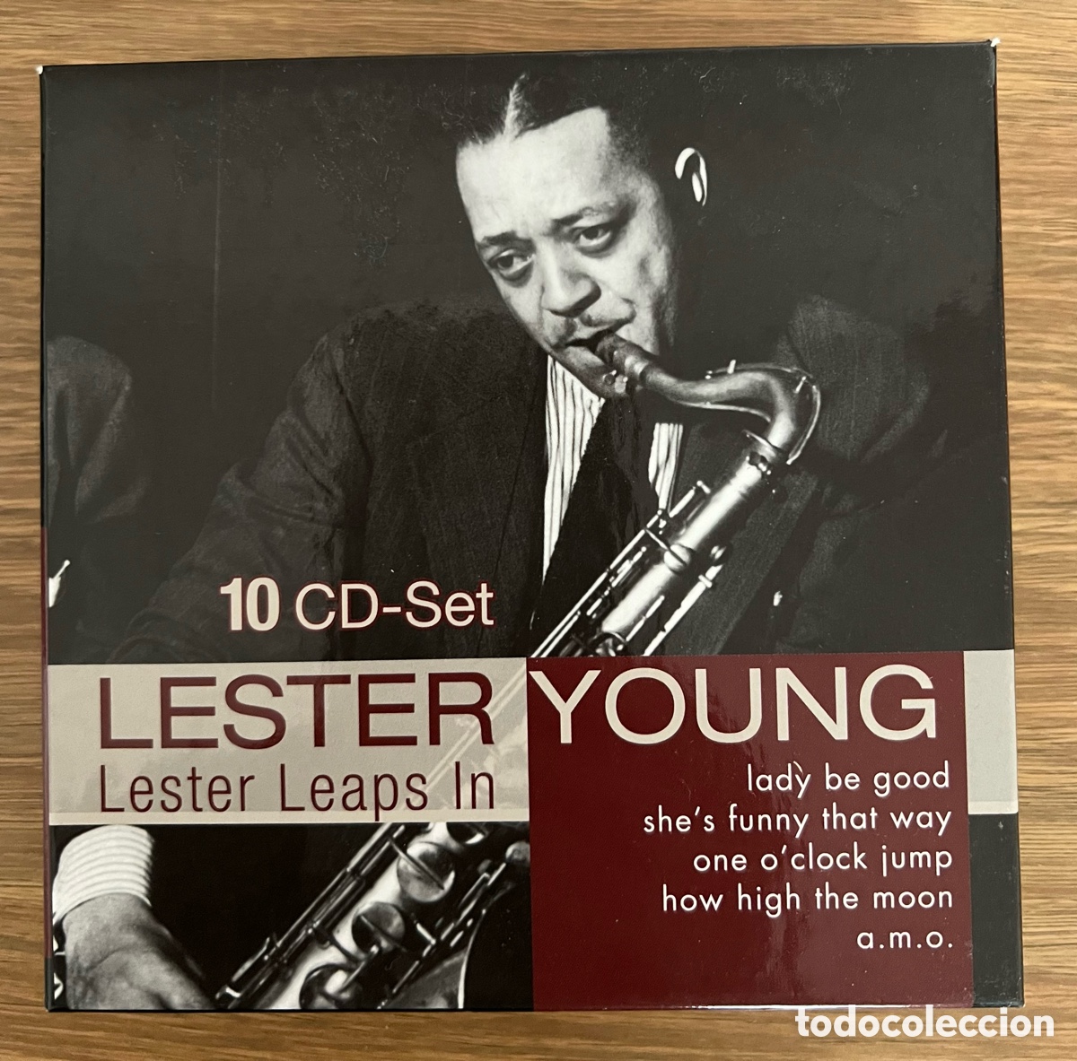 CDs de m&uacute;sica: Lester Young &ldquo;Lester Leaps In&rdquo; 10 cd set - Foto 1