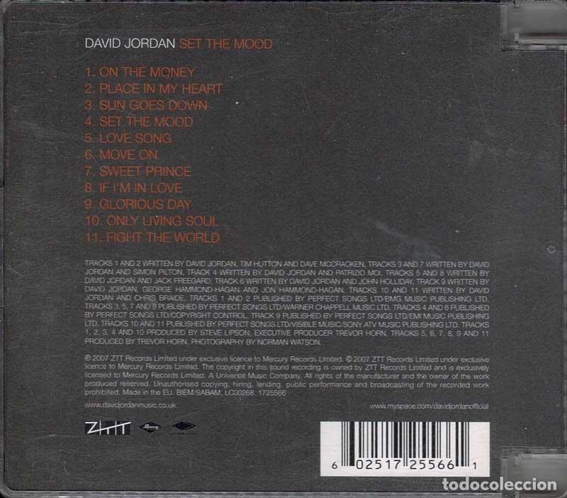 CDs de m&uacute;sica: David Jordan - Set the Mood. CD - Foto 2