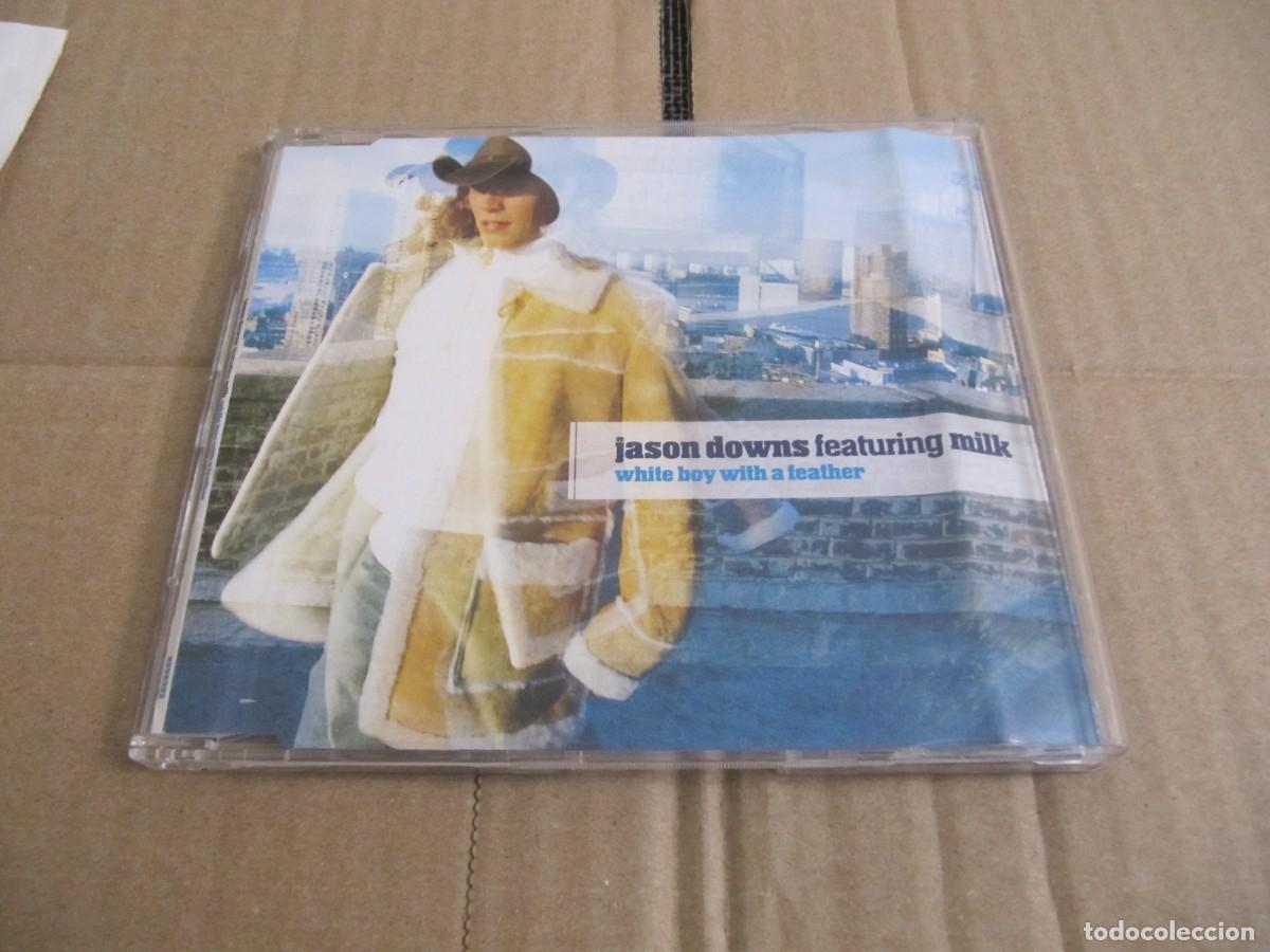 CDs de m&uacute;sica: JASON DOWNS FEATURING MILK &ndash; WHITE BOY WITH A FEATHER - CD SINGLE - Foto 1