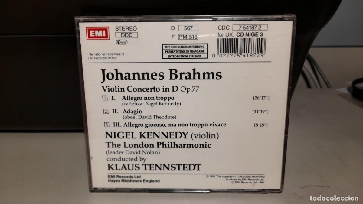 CDs de m&uacute;sica: CD NIGEL KENNEDY : BRAHMS - Foto 2