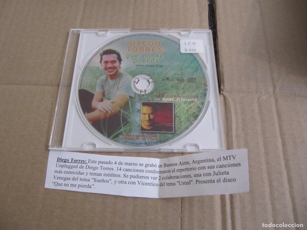 CDs de m&uacute;sica: DIEGO TORRES - QUE NO ME PIERDA ( CD SINGLE CADENA 100 ) - Foto 1