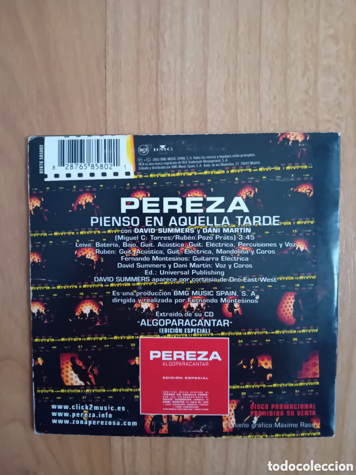 CDs de m&uacute;sica: PEREZA. PIENSO EN AQUELLA TARDE - Foto 2
