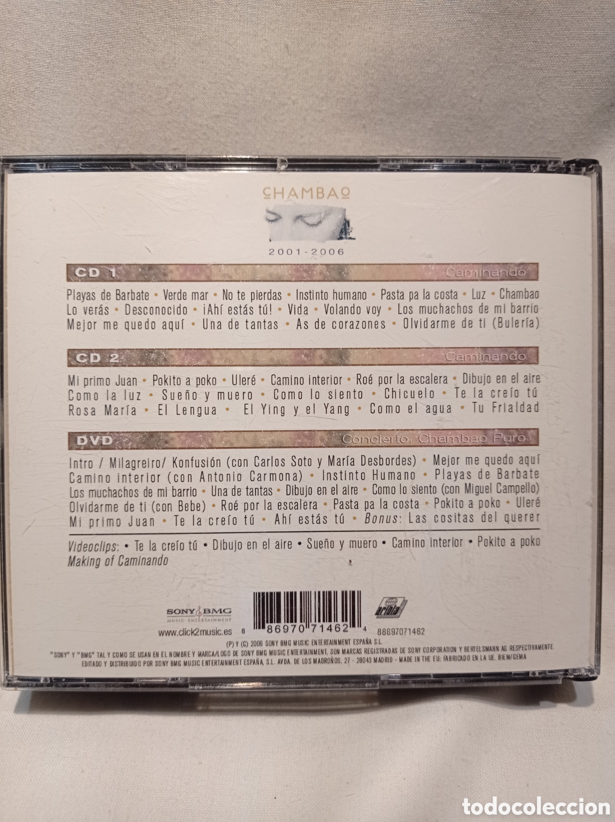 CDs de m&uacute;sica: 2 X CD CHAMBAO. CAMINANDO 2001-2006. SIN DVD - Foto 2