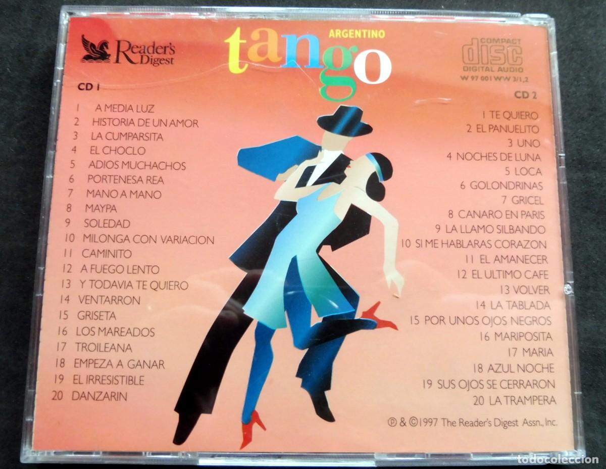 CDs de m&uacute;sica: CD - TANGO ARGENTINO - READERS DIGEST - 2CD - Foto 2