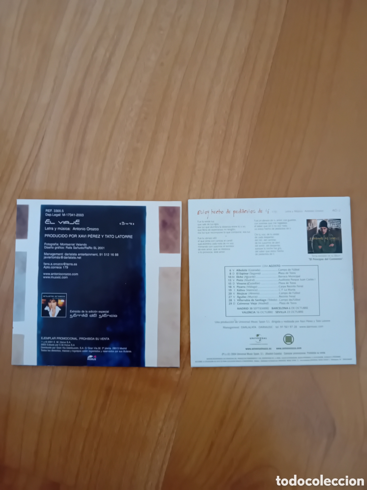 CDs de m&uacute;sica: 7 CD SINGLE ANTONIO OROZCO - Foto 4