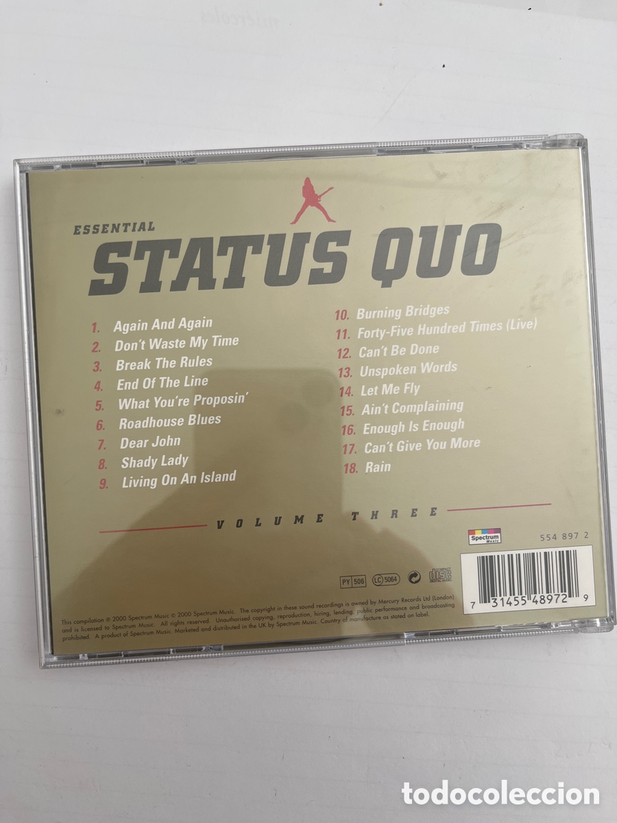 CDs de m&uacute;sica: STATUS QUO. THE ESSENTIAL. Volume toree 2000 CD 3 - Foto 2