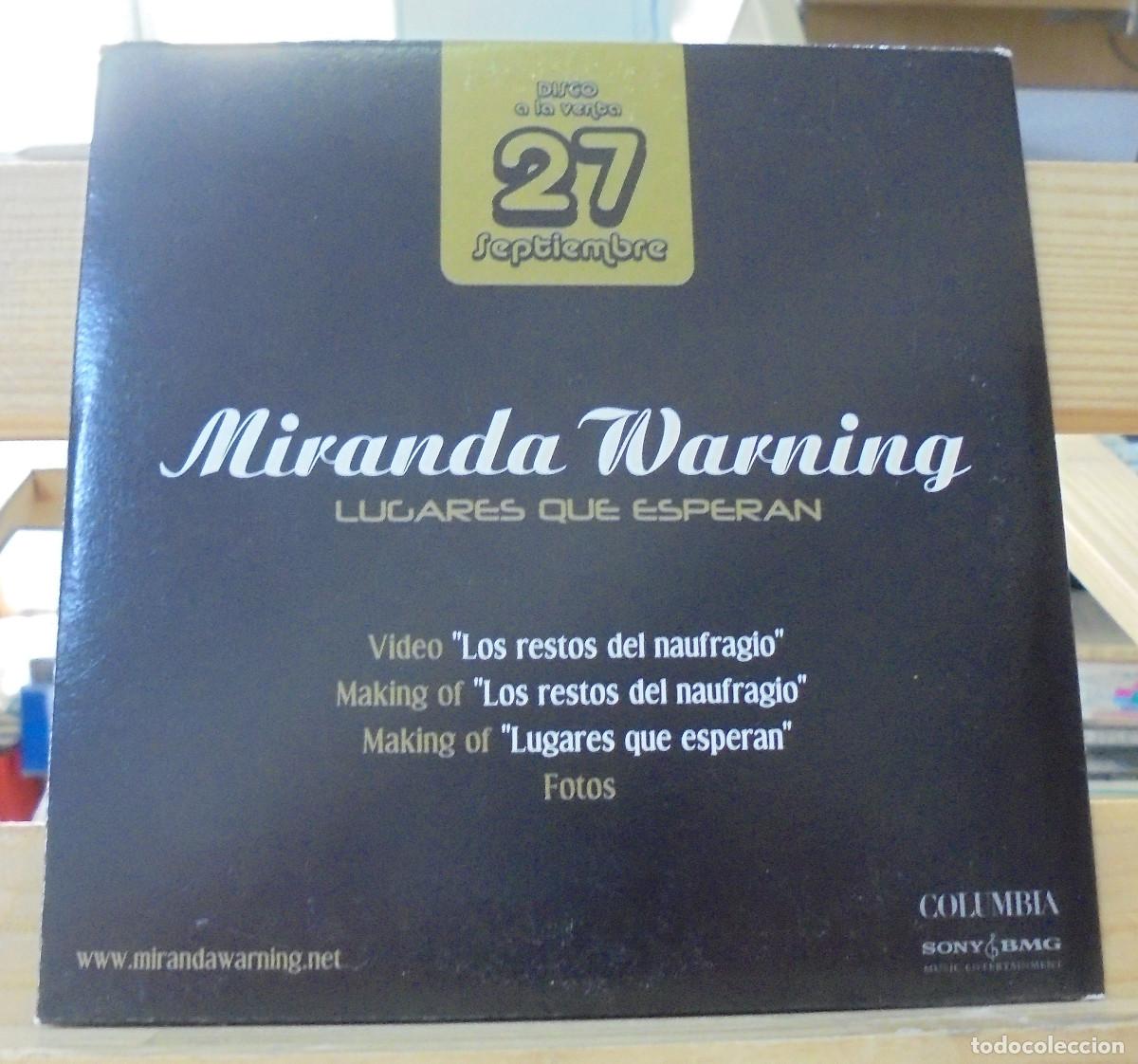 CDs de m&uacute;sica: Miranda Warning. Lugares que esperan -- CD - Foto 2