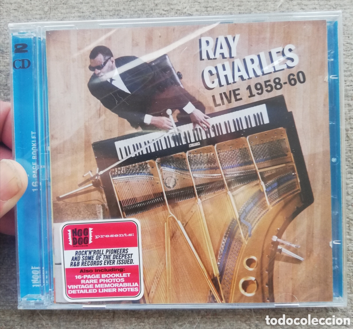 CDs de m&uacute;sica: Ray Charles Live 1958-60. CD precintado - Foto 1