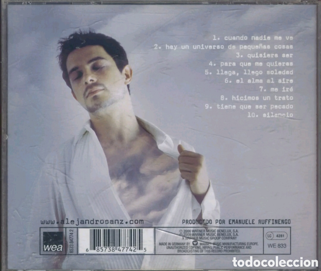 CDs de m&uacute;sica: El alma al aire. Alejandro Sanz - Foto 2
