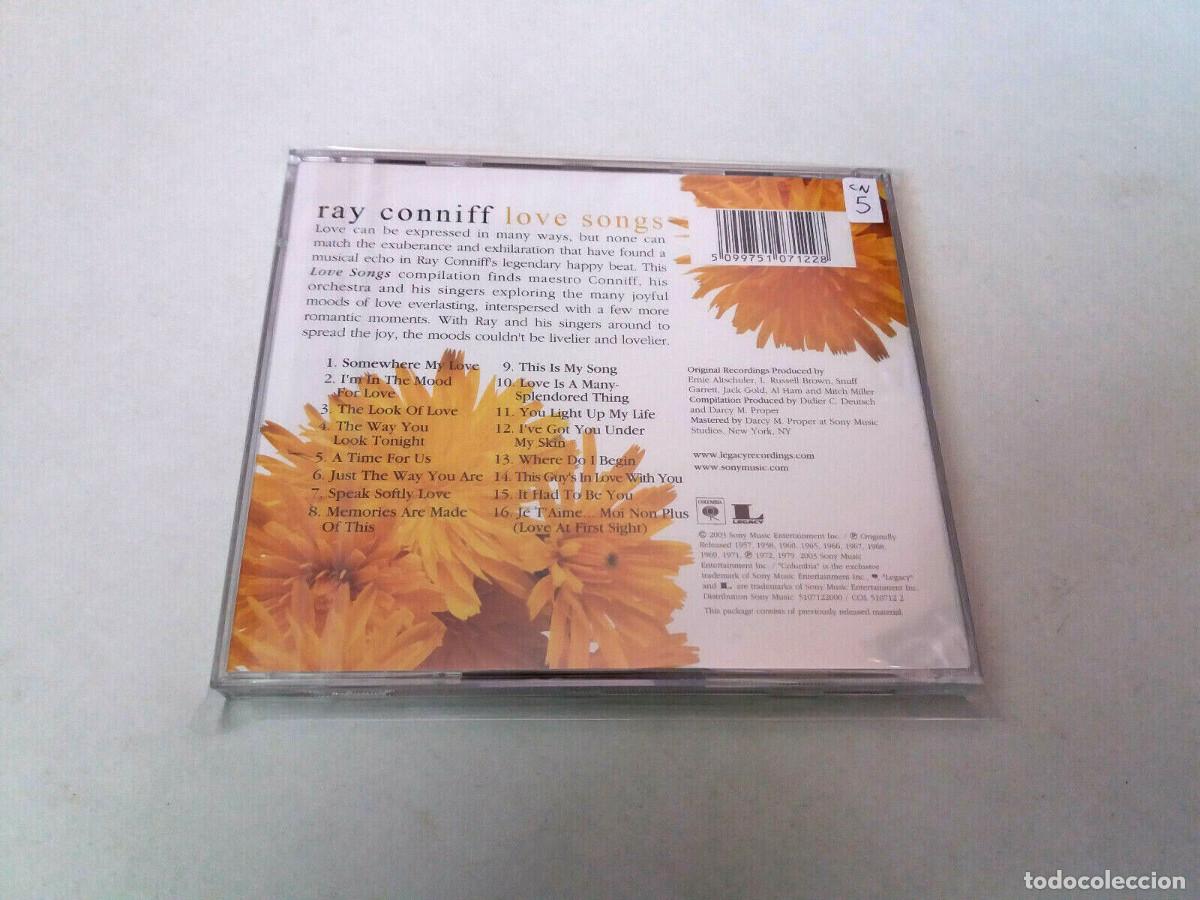 CDs de m&uacute;sica: RAY CONNIFF &rdquo;LOVE SONGS&rdquo; CD 16 TRACKS COMO NUEVO - Foto 2