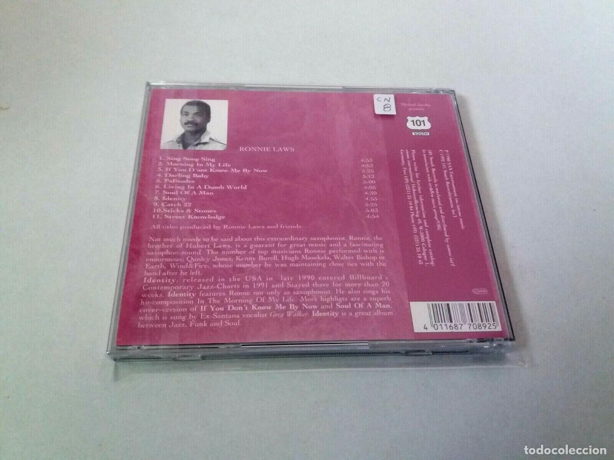 CDs de m&uacute;sica: RONNIE LAWS &rdquo;IDENTITY&rdquo; CD 11 TRACKS COMO NUEVO - Foto 2