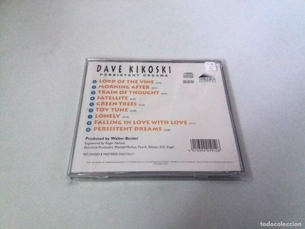 CDs de m&uacute;sica: DAVE KIKOSKI &rdquo;PERSISTENT DREAMS&rdquo; CD 9 TRACKS COMO NUEVO - Foto 2