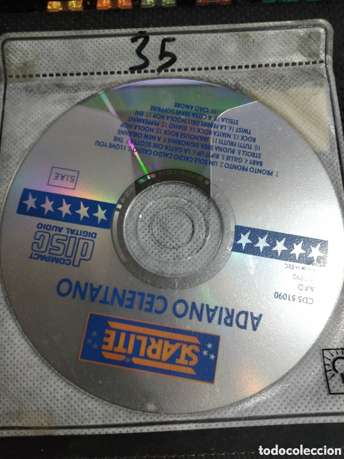 CDs de m&uacute;sica: CD Adriano celentano la mezza luna -35 (disco solo) - Foto 1