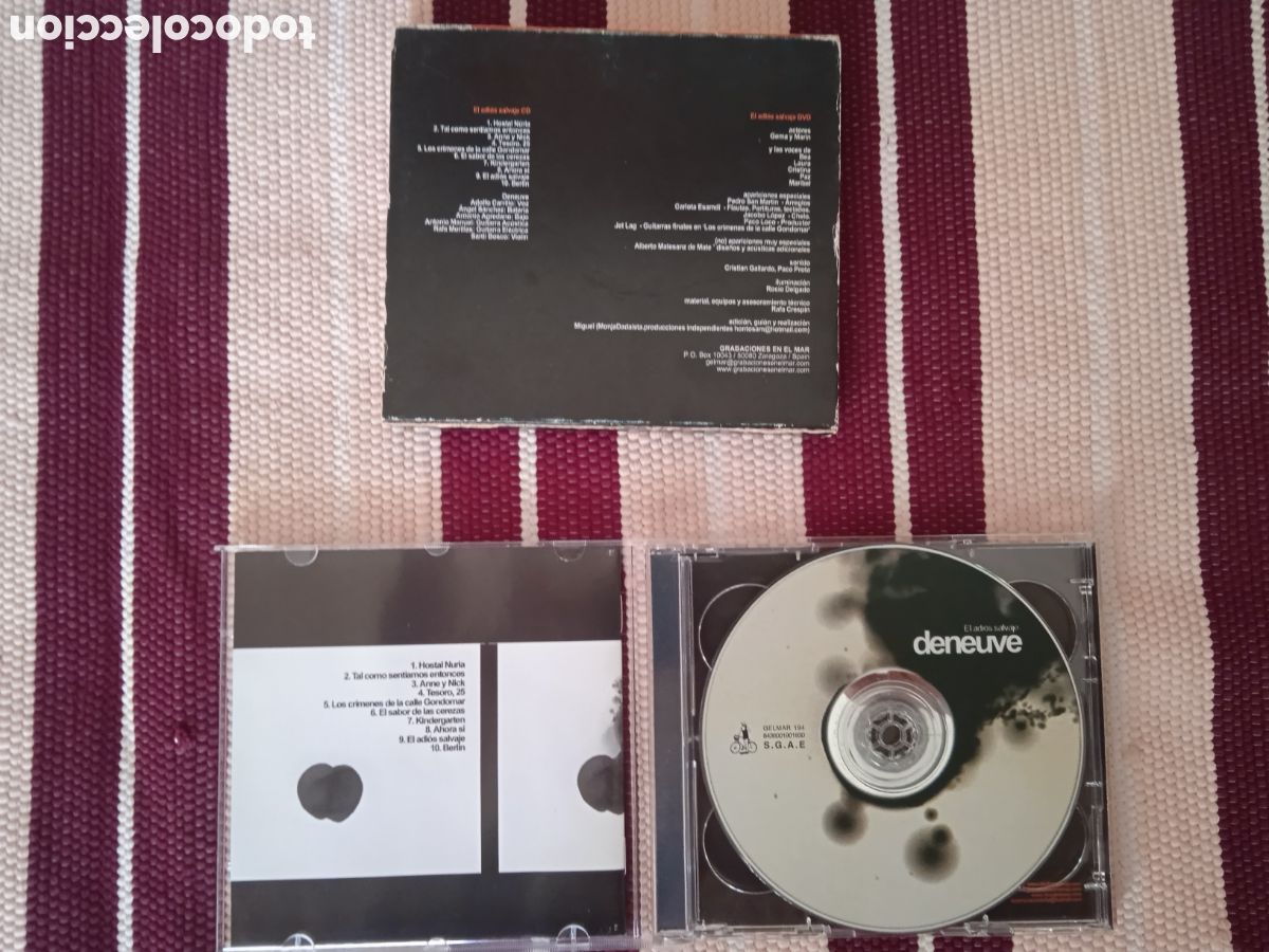 CDs de m&uacute;sica: DENEUVE * EL ADI&Oacute;S SALVAJE (CD+DVD) - Foto 2